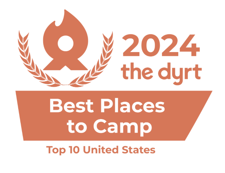 The Dyrt 'best places to camp' 2024